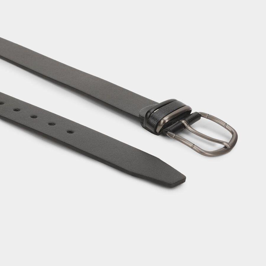 Men's Black Pu Casual Belt , , large image number null