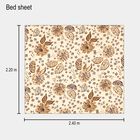 120 GSM Microfiber Double Bedsheet with Pillow Covers, , small image number null