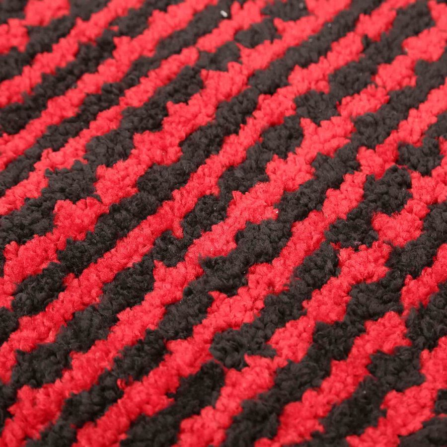 Red Chenille Bath Mat, , large image number null