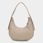 Women's Beige Polyurethane Hand Bag, , small image number null