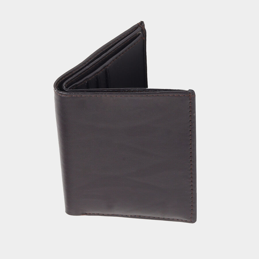 Men PU Brown Card Case, , large image number null