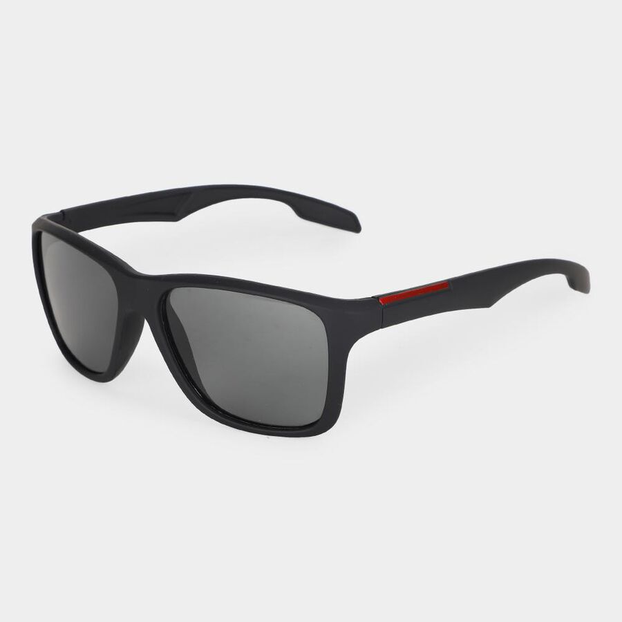 Men's Black Plastic Sunglasses, , large