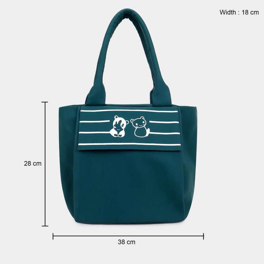 Women's Green Polyurethane Tote Bag, , large image number null
