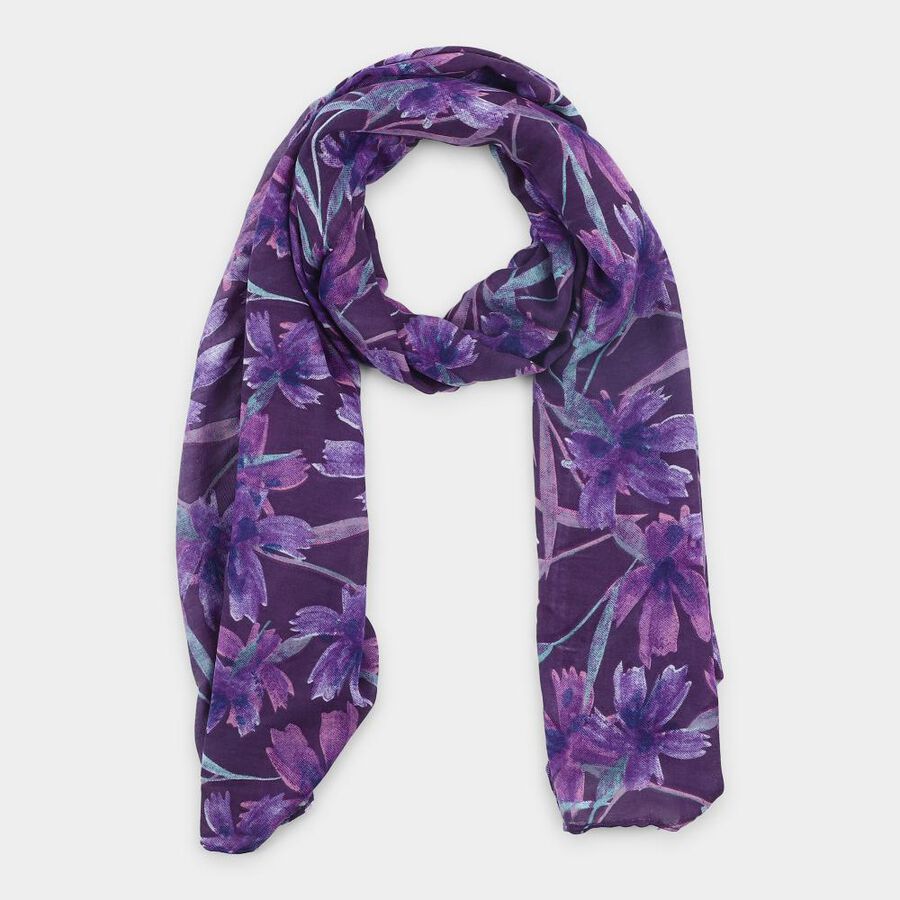 Women's Teal Blue Fabric Scarf , , large