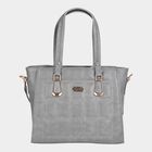 Women's Polyurethane Satchel, Quilted, Medium Size, , small image number null