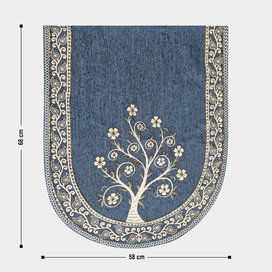 Blue Cotton Blend Sofa Cover, , large image number null