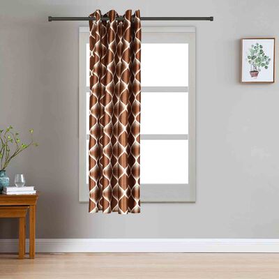 5ft. Brown Window Curtain
