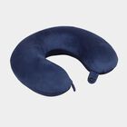 Dark Navy Blue Solid Pillow, , small