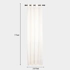 7ft. White Microfiber Door Curtain, , small image number null