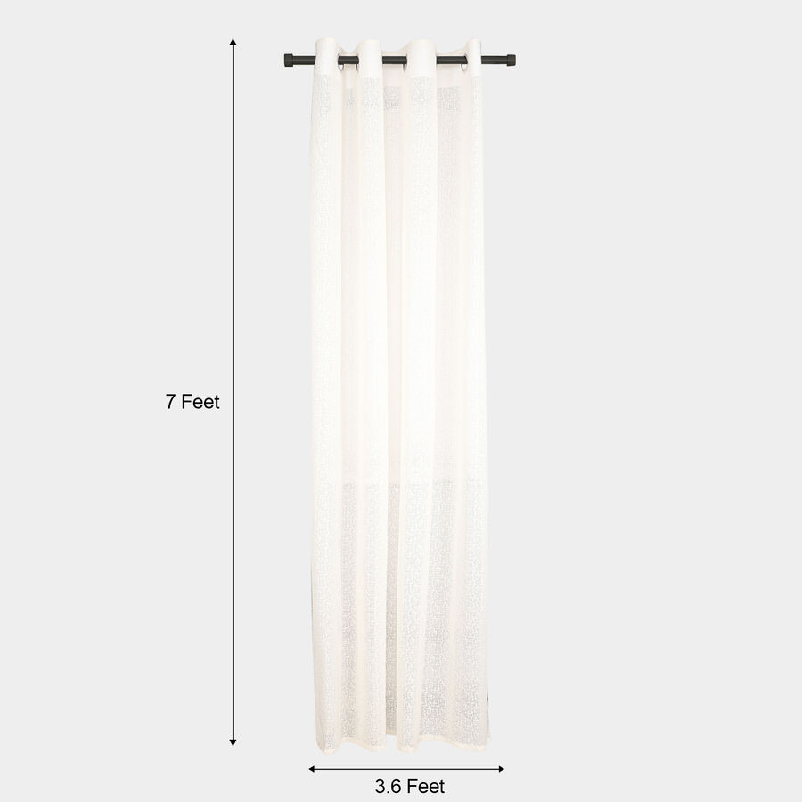 7ft. White Microfiber Door Curtain, , large image number null