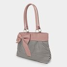 Women's Pink Polyurethane Hand Bag, , small