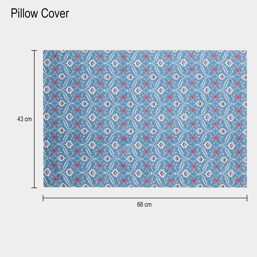 120 GSM Blue Microfiber Double Bedsheet, , large image number null
