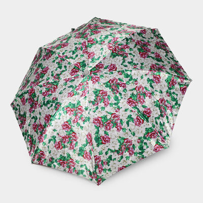 White Floral Printed Umbrella