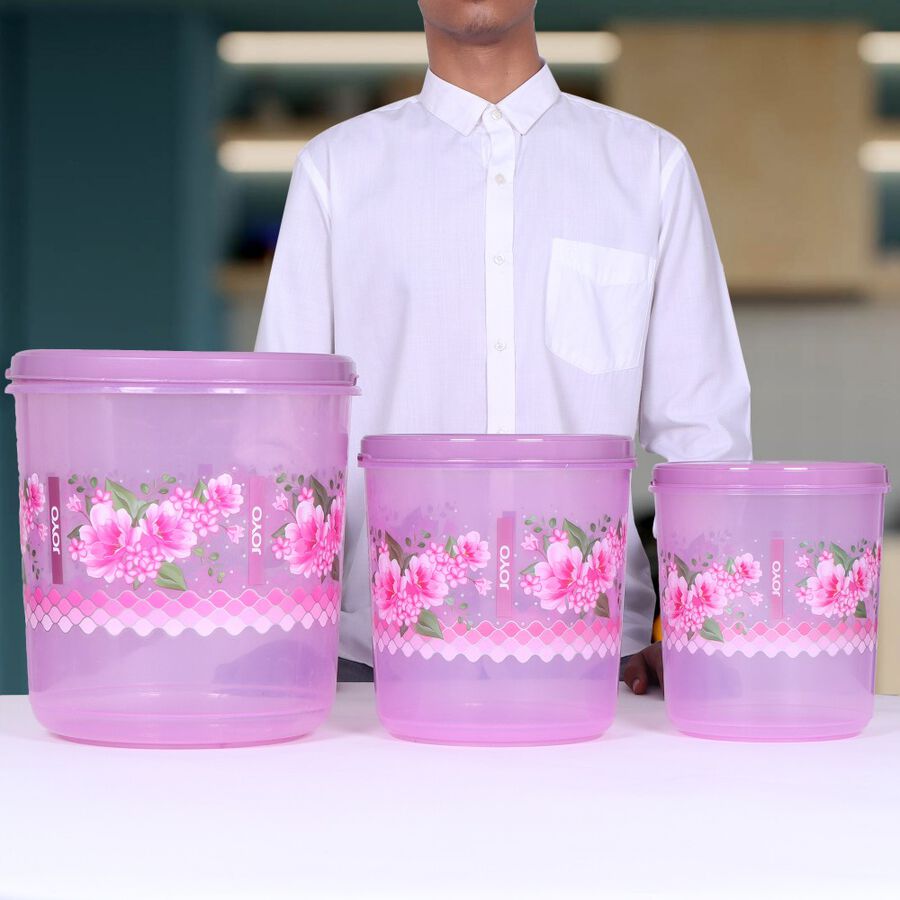 Plastic Container Set of 3, , large image number null