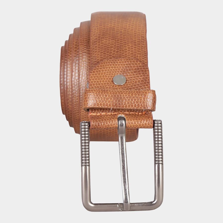 Men's Tan Polyurethane Casual Belt, , large image number null