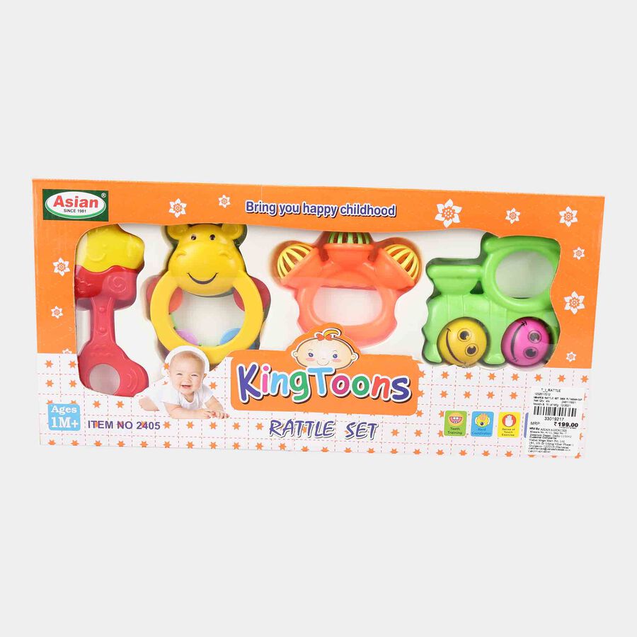 Baby Rattles, Set of 4, , large image number null