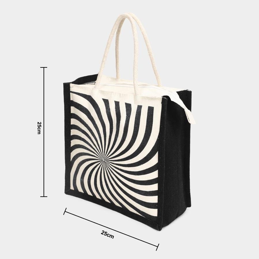 Black Canvas Lunch Bag, , large image number null