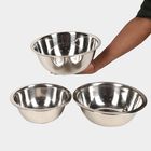 3 Pcs. Steel Serving Bowl - 1.5 L, 2.1 L, 2.7 L, , small image number null