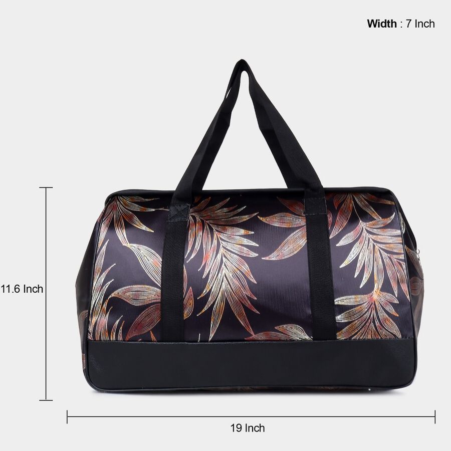 Black Polyester Duffle Bag, , large image number null