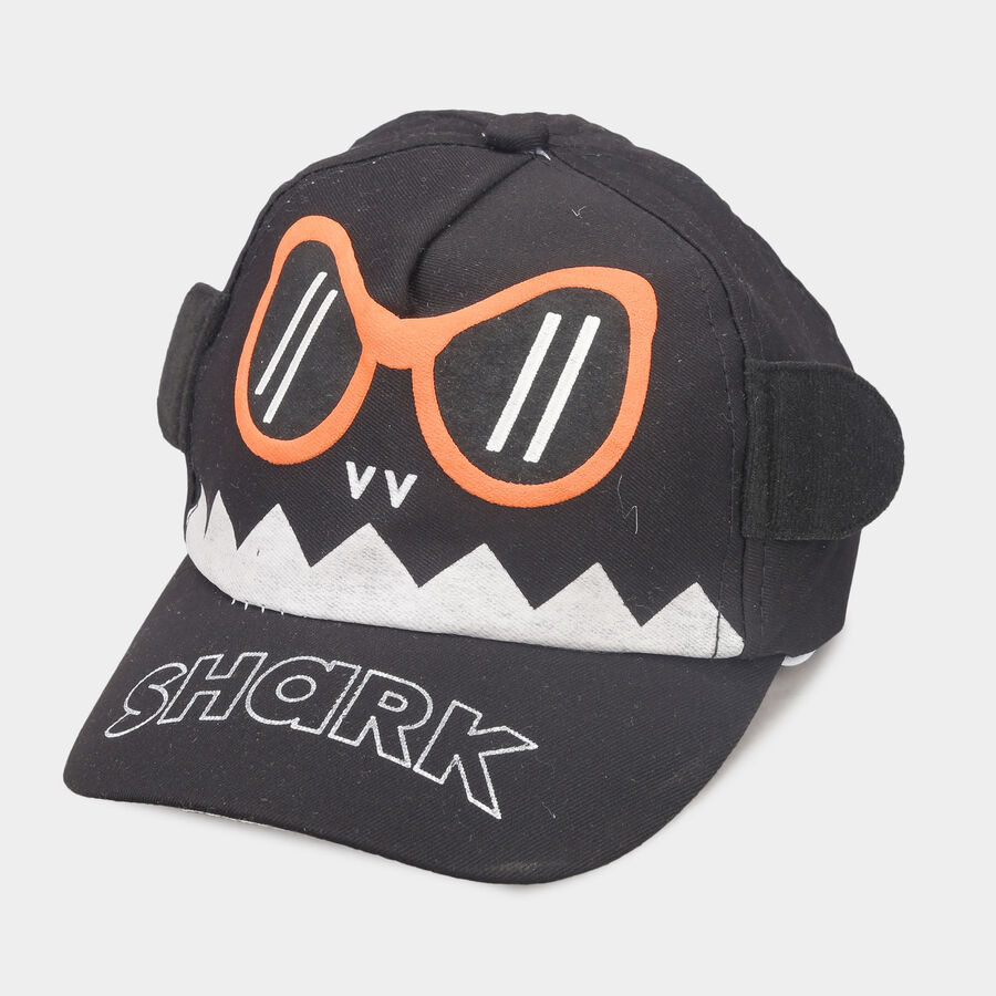 Kids' Black Nylon/Polyester Cap, , large image number null