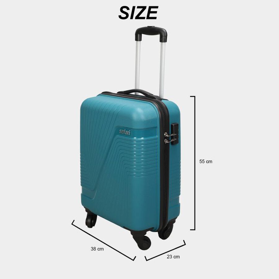 4-Wheel Jade Polypropylene Hard Case Trolley, Small, , large image number null