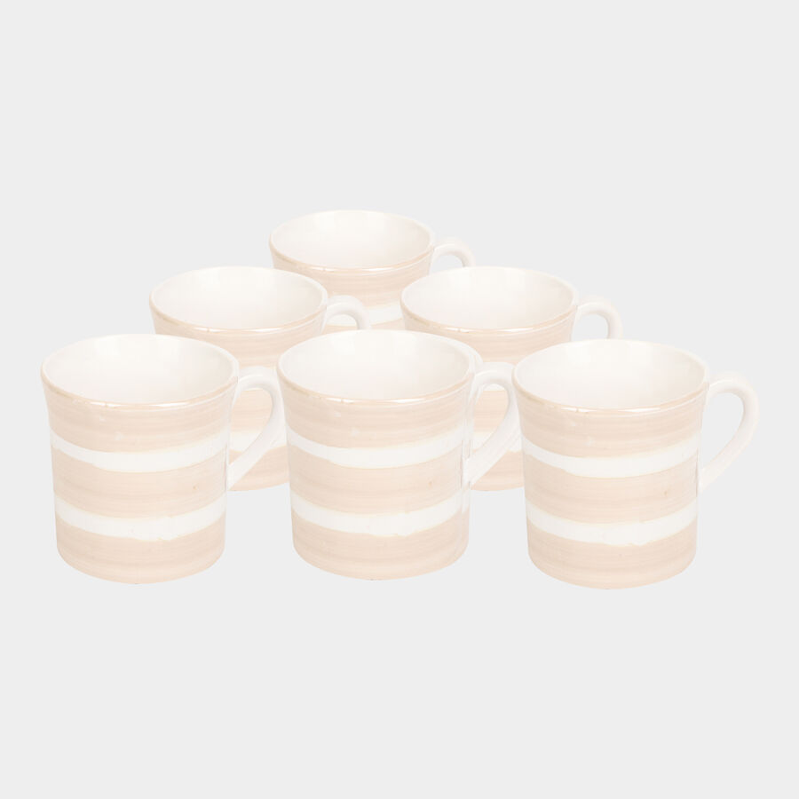 120 ml Stoneware Cup, Set of 6, , large image number null