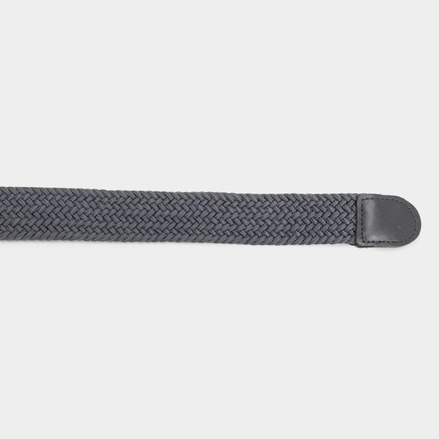 Women's Grey Nylon And Polyester Belt, , large image number null