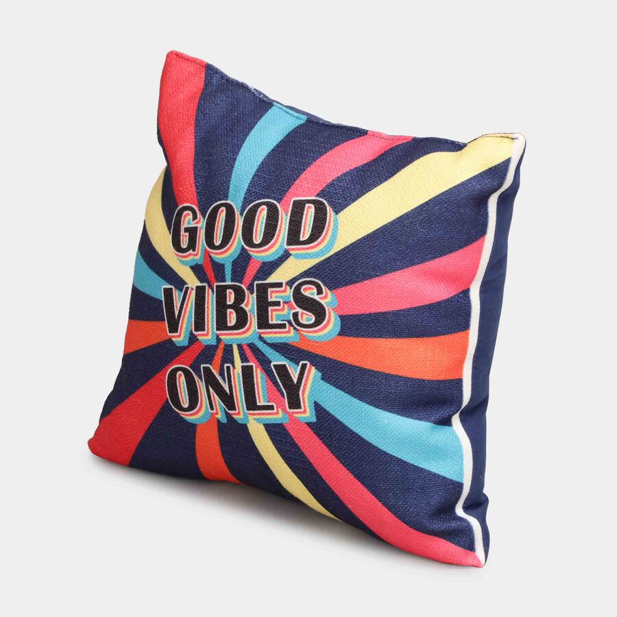 Multicolor Graphic Printed Cushion, , large