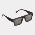 Men's Plastic Clear Glass Rectangle Sunglasses, , small image number null