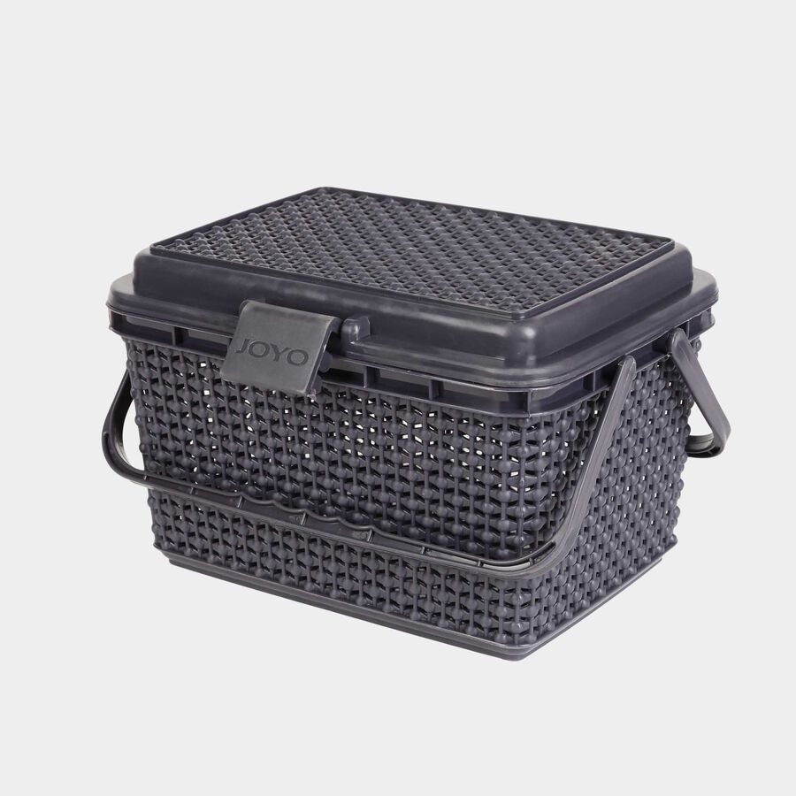 Grey Small Plastic Basket, , large image number null