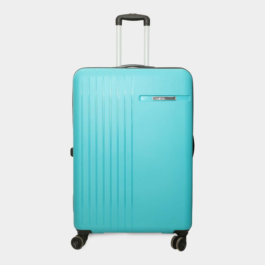 8-Wheel Light Blue Polypropylene Hard Case Trolley, Large, , large image number null
