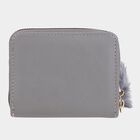 Women's Grey Polyurethane Clutch Bag, , small image number null