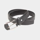 Men's Black Polyurethane Casual Belt, , small image number null