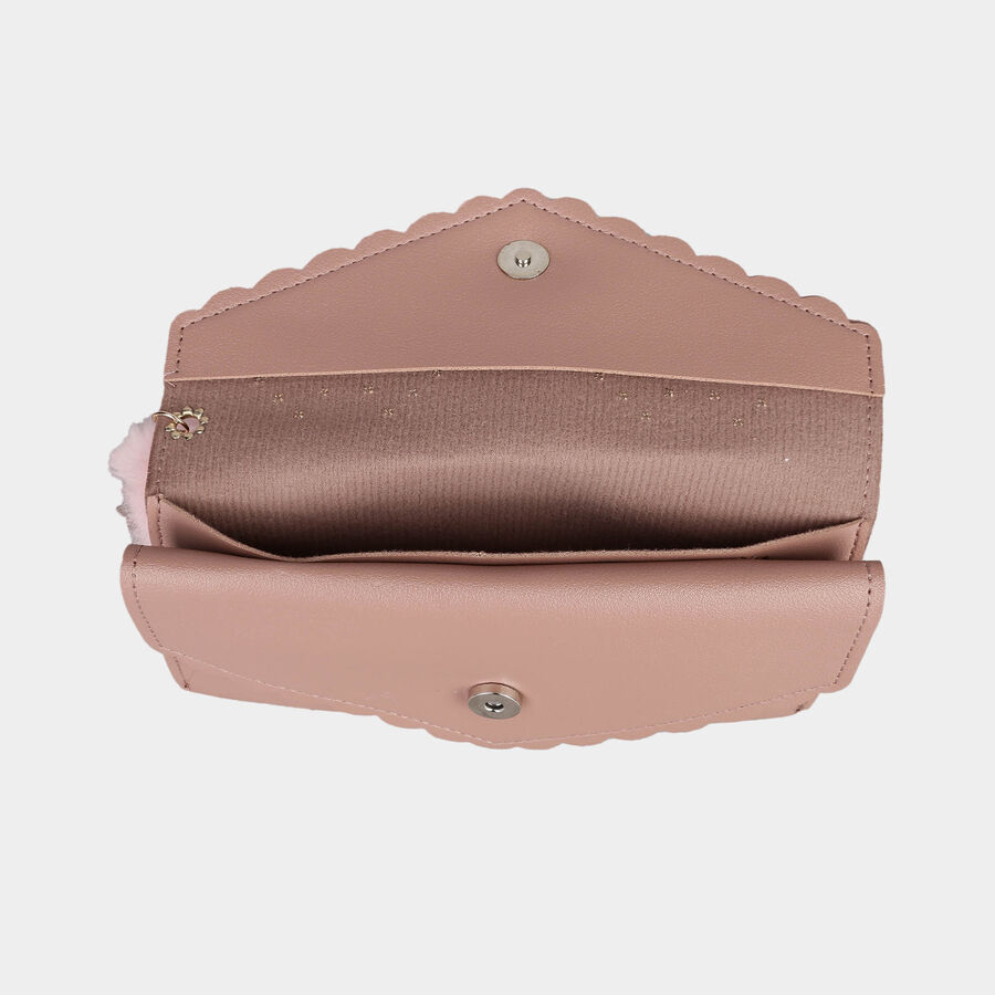 Women's Polyurethane Envelope/Zipper Hand Pouch, , large image number null