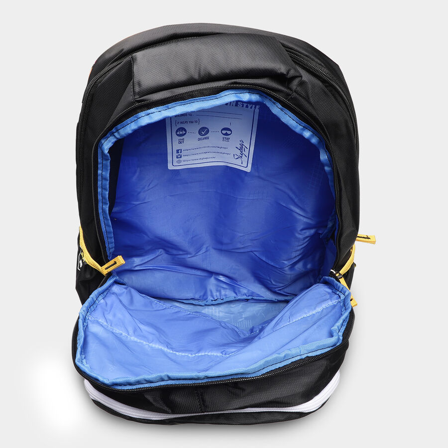Black Fabric Backpack, , large