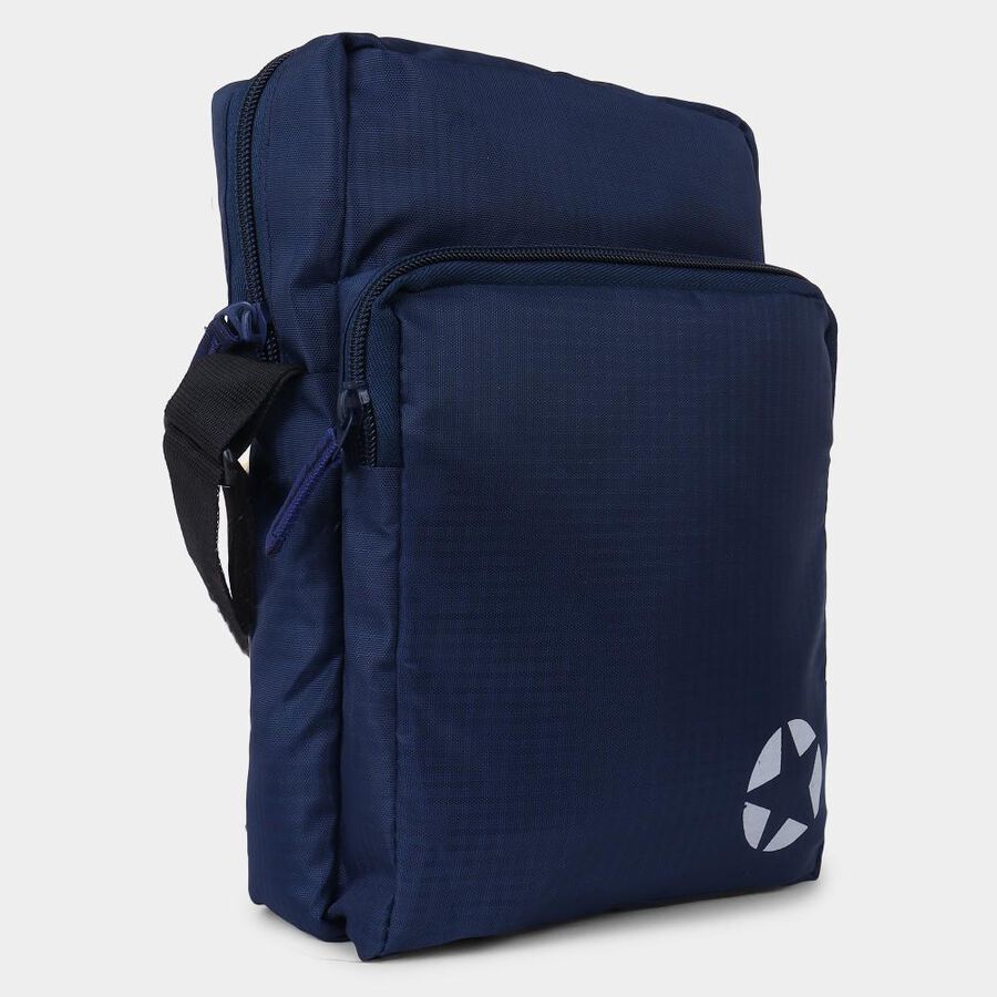 Men's Blue Canvas Sling Bag, , large image number null