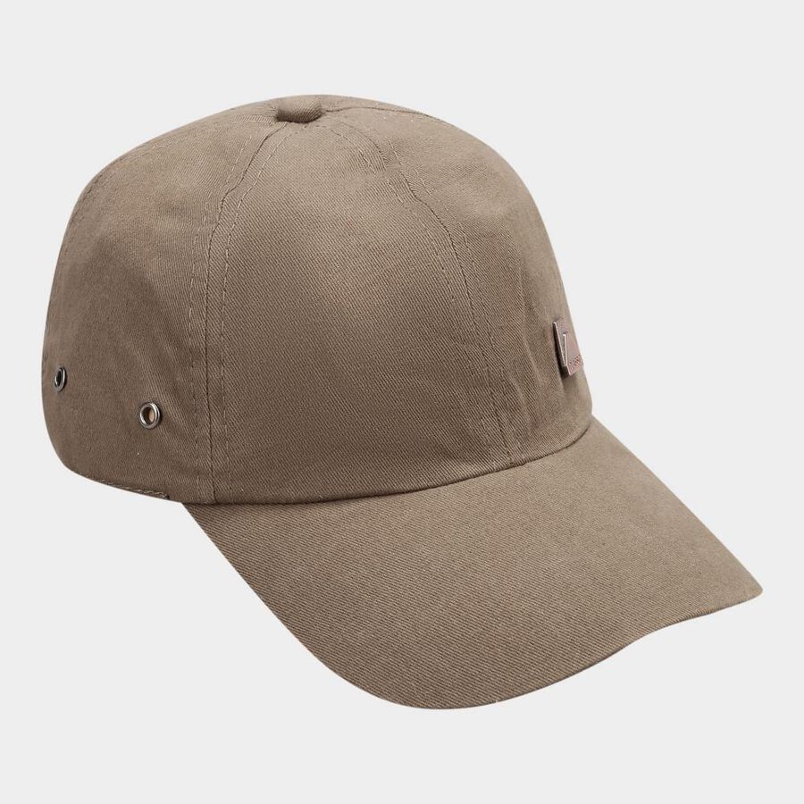 Men's Brown Nylon/Polyester Cap, , large