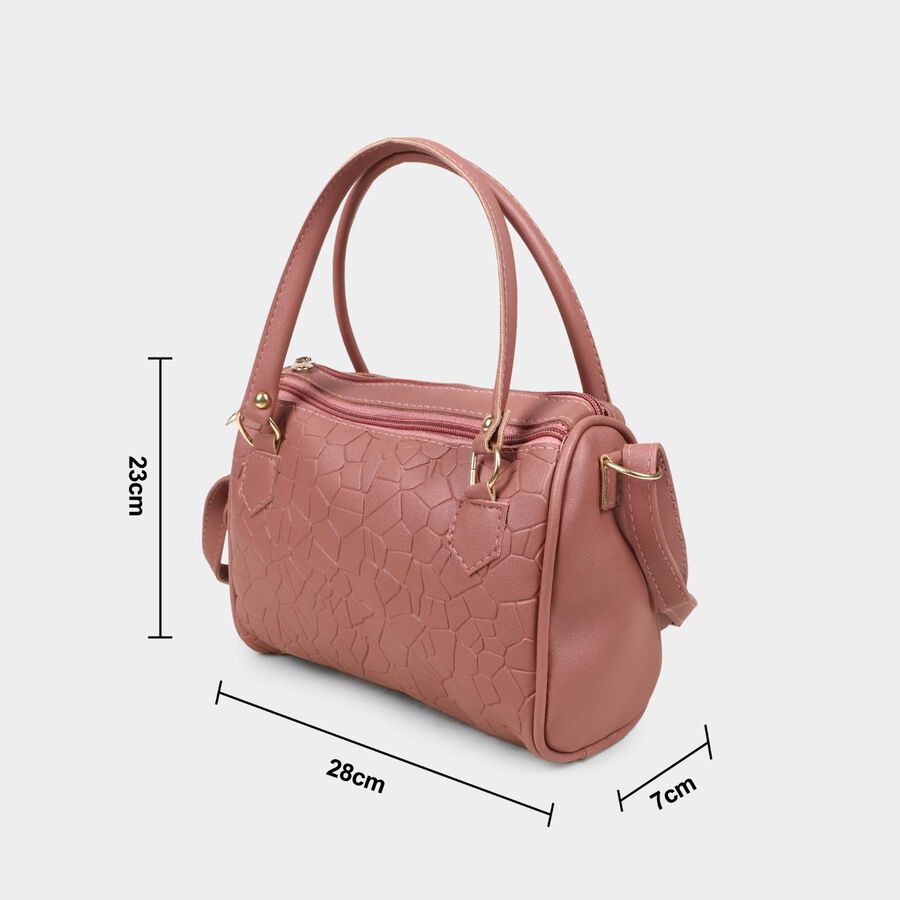 Women's Peach Polyurethane Sling Bag, , large image number null