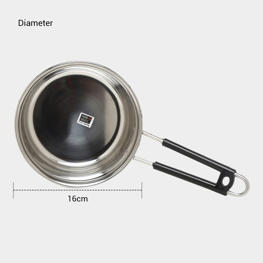 Stainless Steel Sauce Pan 16 cm - 1.1 L, Induction Compatible, , large image number null