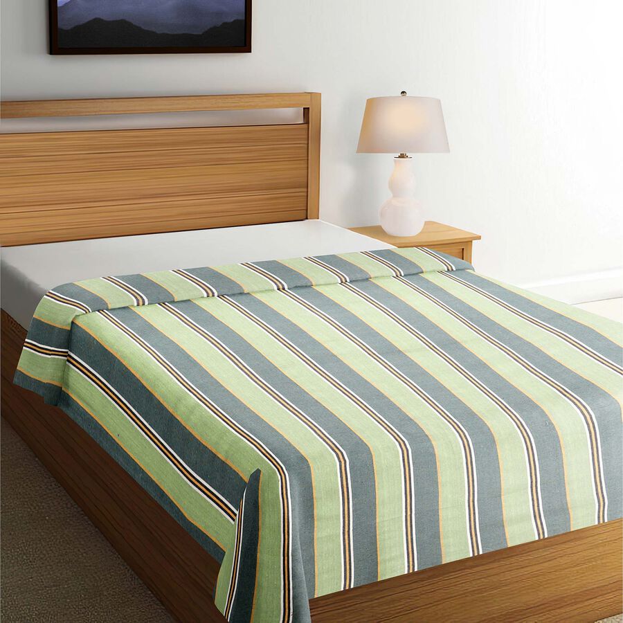 Dark Green Microfiber Bedcover, , large image number null