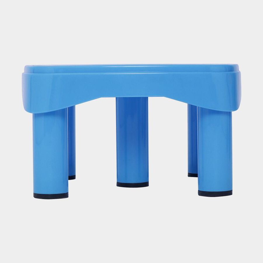 Blue Plastic Bath Stool, , large image number null