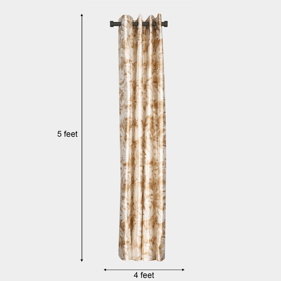 5 ft. Beige Polyester Curtain, , large image number null
