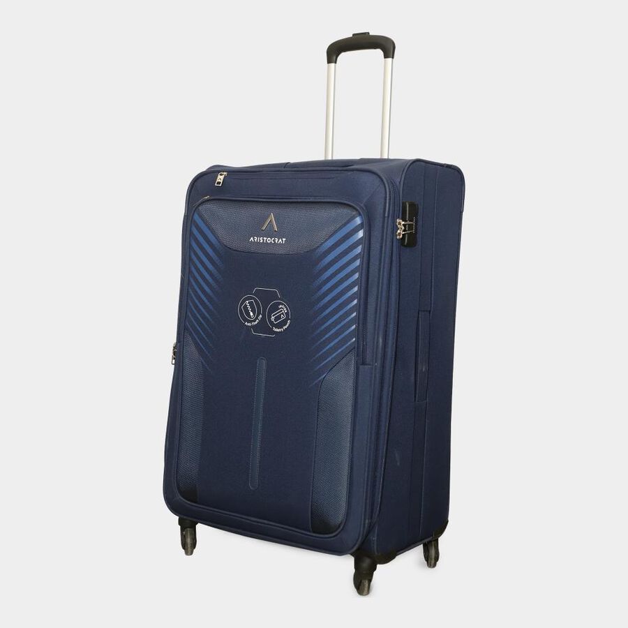 4-Wheel Polyester Soft Case Trolley, Large, , large image number null