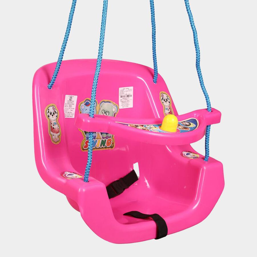 Pink Plastic Baby Swing, , large image number null
