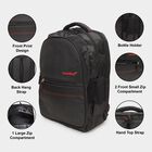 Black Polyester Backpack with Laptop Compartment, , large image number null