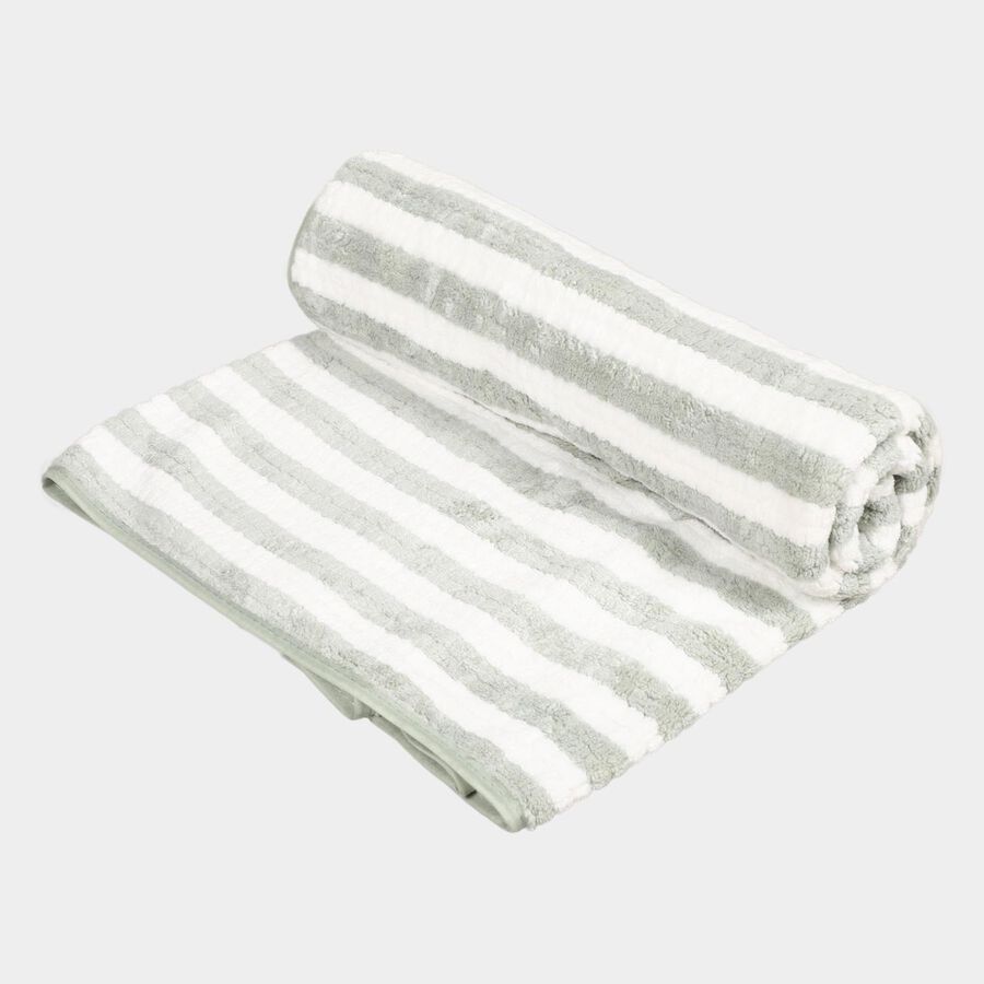 225 GSM Green Microfiber Bath Towel, , large image number null