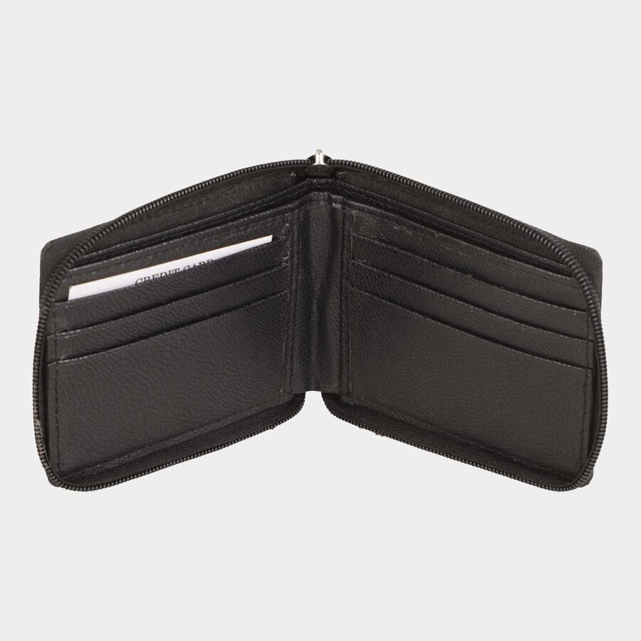 Men's Zip Around Wallet, Polyurethane, , large image number null