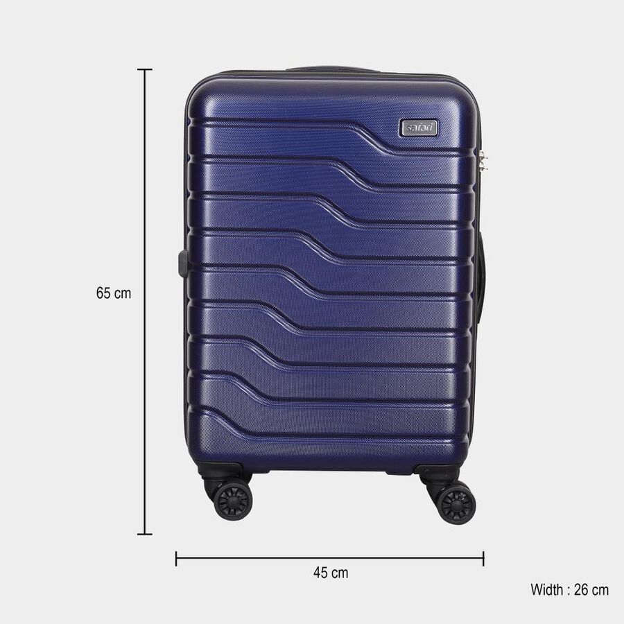 8-Wheel Polypropylene Hard Case Trolley, Medium, , large