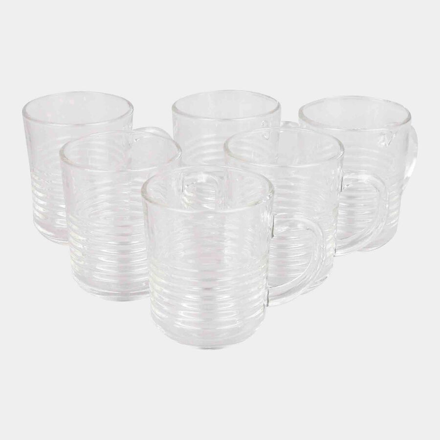 240 ml Glass Mug, Set of 6, , large image number null