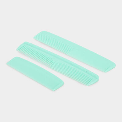 Light Green Plastic Comb Set of 3